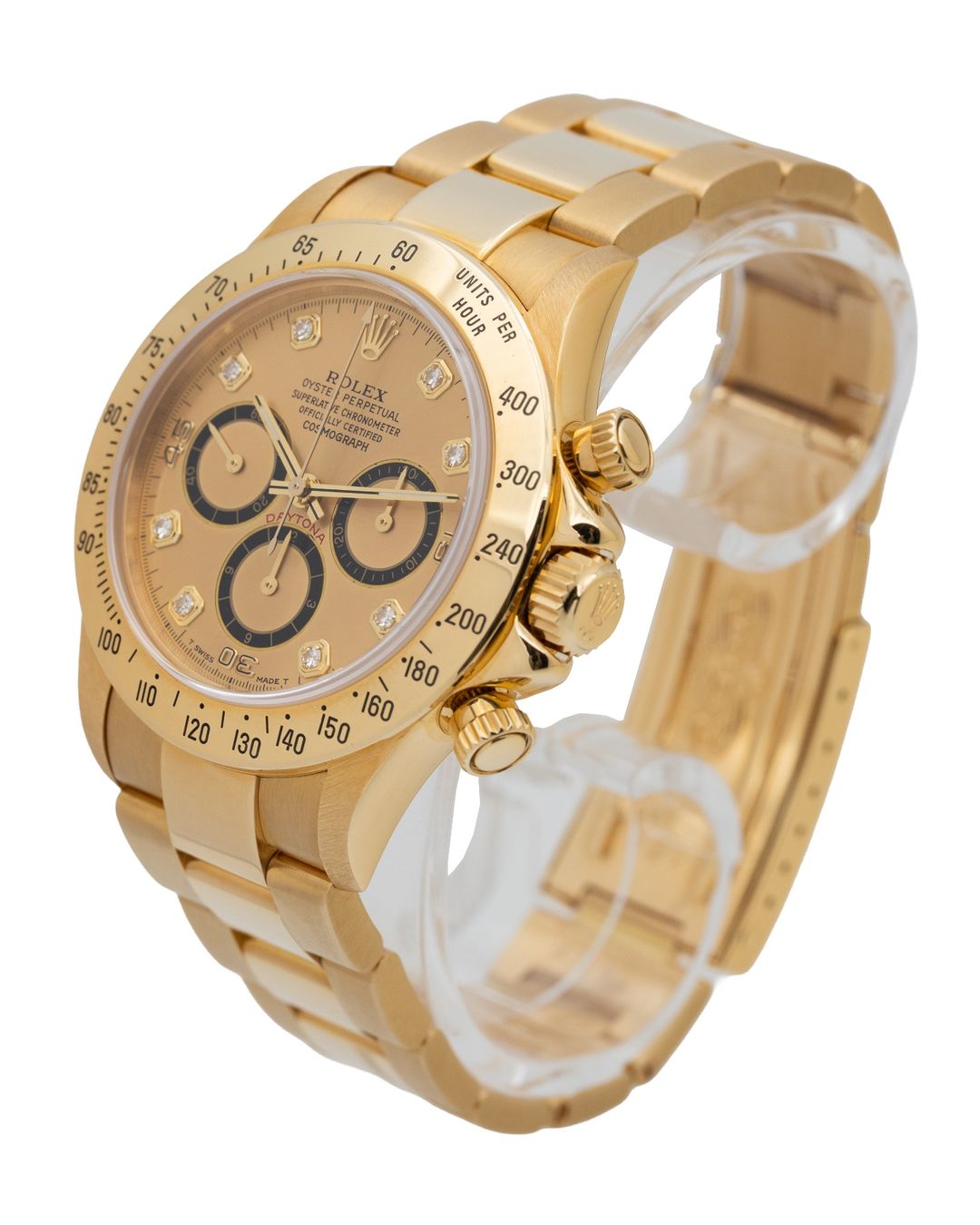 Rolex Montres: Rolex Daytona Zenith 6 inverted, Diamonds dial, Full set – D'occasion à Genève par aspaklariacollection 2