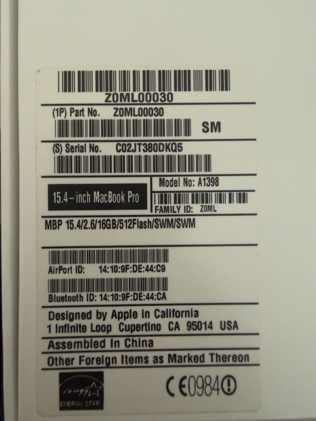 Apple Notebook: MacBook Pro (Retina, Mid 2012) 15" mit Touch Bar – Usato da Buchs ZH venduto da adm269 9