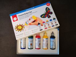 Fensterfarben-Set Rayher 5 Farben für kreativen Malspass