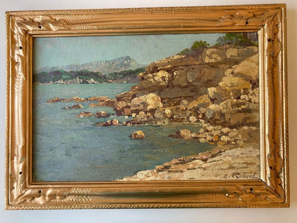 VICENTE SEGURA (1930-2015) tableau Huile Peinture Vue Parc Retiro de