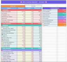 Haushaltsbuch - Budgetplanner - Household Budget - Excel