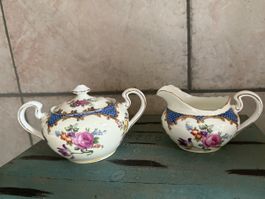 Zuckerdose und Rahmkrüglein Aynsley England