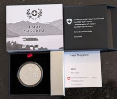20 Franken 2025 pp Silber Lago Maggiore Box