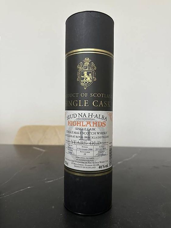 Royal Brackla 2006 Single Cask Highlands Whisky 46% (Neu und