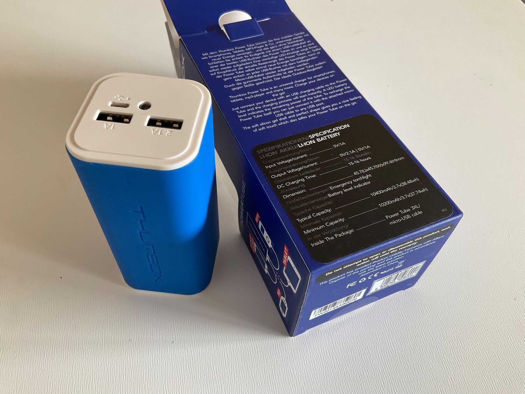 Accus: Powerbank THUMBOX 10400 – Neuf (Voir description) à Zürich par dee_75my 4