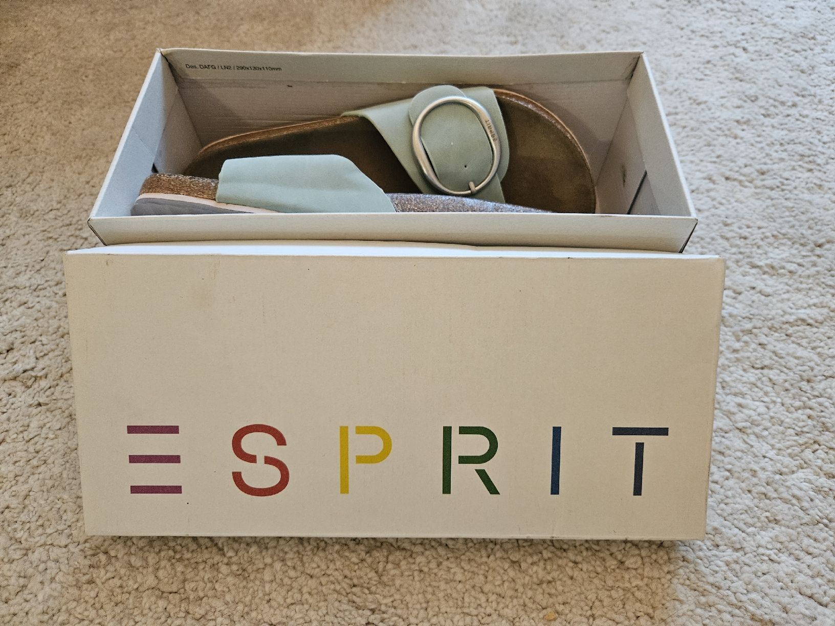Esprit Scarpe da donna: Esprite Pantolette, salbeigrün, neu – Nuovo e nell'imballaggio originale da Ruswil venduto da agn_pcz9 4