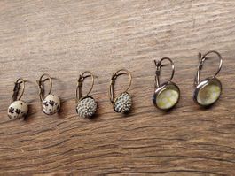 3 Paar Ohrschmuck