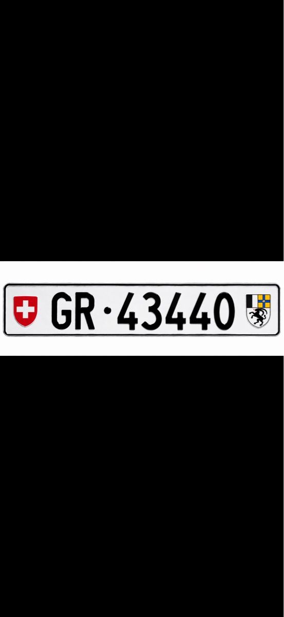 Schilder: GR Autonummer / GR 43440 – Gebraucht aus Domat/Ems von leo_nc9q