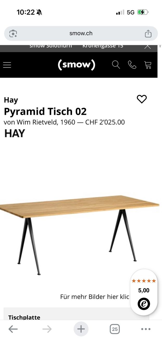 Hay Tavoli: Pyramid Tisch 02 von Hay – Nuovo (secondo la descrizione) da Bachenbülach venduto da Dr.Peters 6