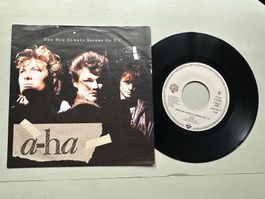 AHA A-HA tolle Single 80's Kult Hit The sun always differnt