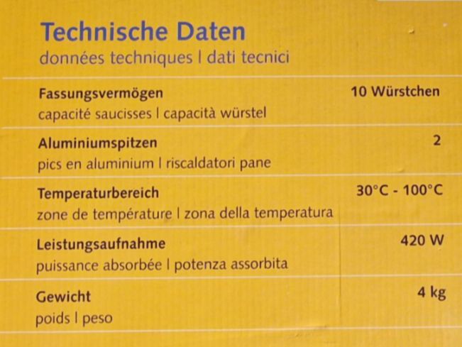 Kibernetik Appareils de cuisine: Hotdog Gerät – D'occasion à Hauptwil par vol_sh8n 2