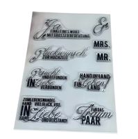 Silikonstempel Hochzeit