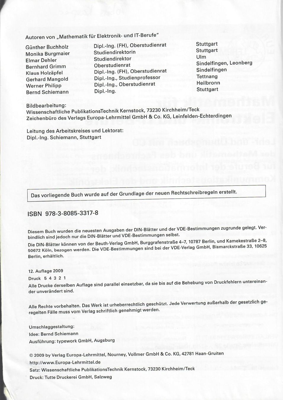 Libri: Mathematik für Elektronik- und IT-Berufe – Usato da Kehrsatz venduto da Heikas 3