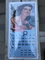 Coca-Cola Blechschild Nostalgie-Kalender Deko