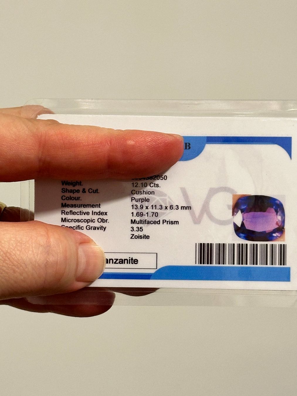 Pietre preziose: 12.10 Ct Certified Loose Gemstone – Nuovo e nell'imballaggio originale da Genève venduto da AWWA 9