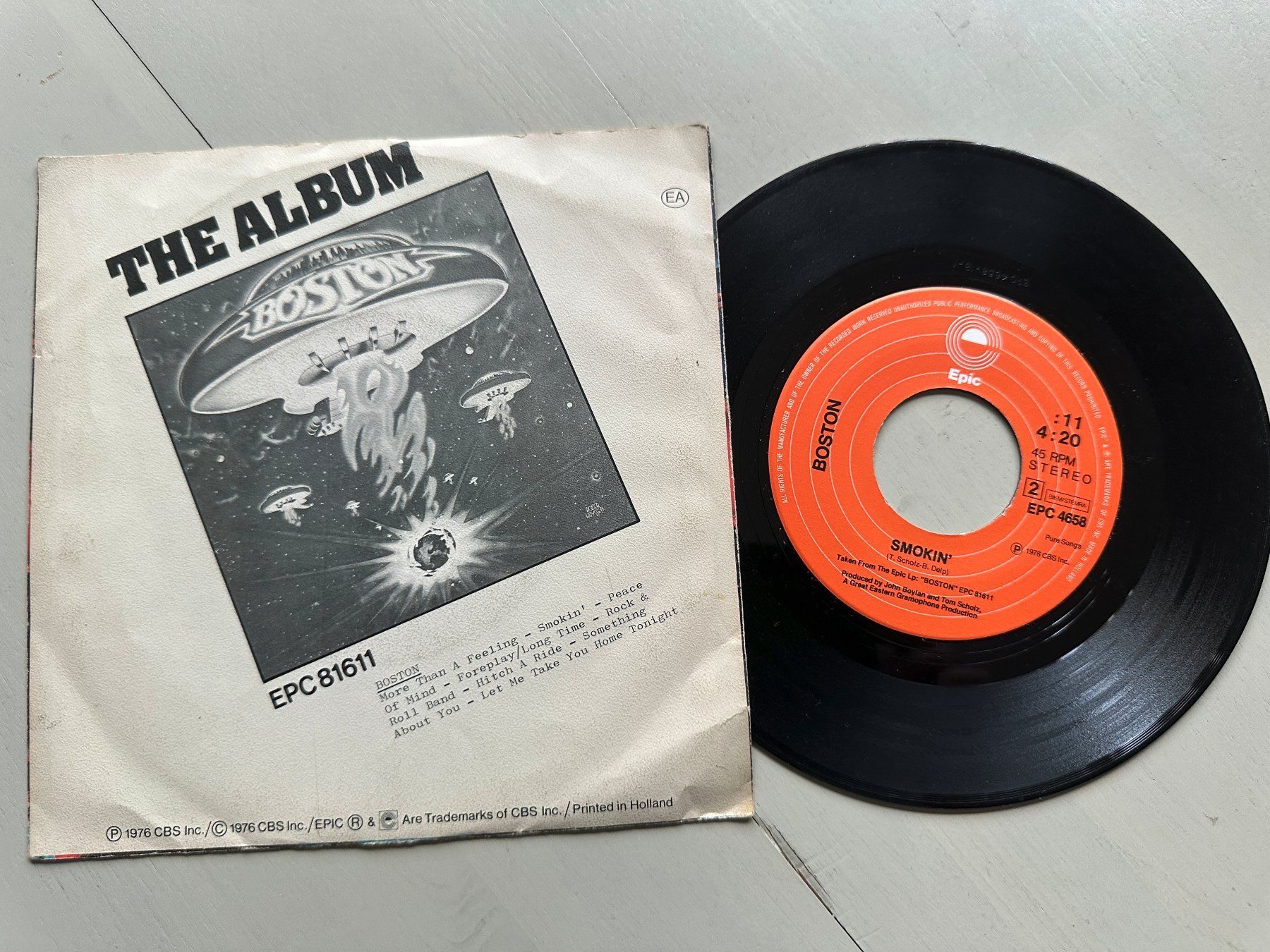 Dischi in vinile: BOSTON tolle Single More than a feeling Hard Rock Kult Top – Usato da Basel venduto da Partridge 1