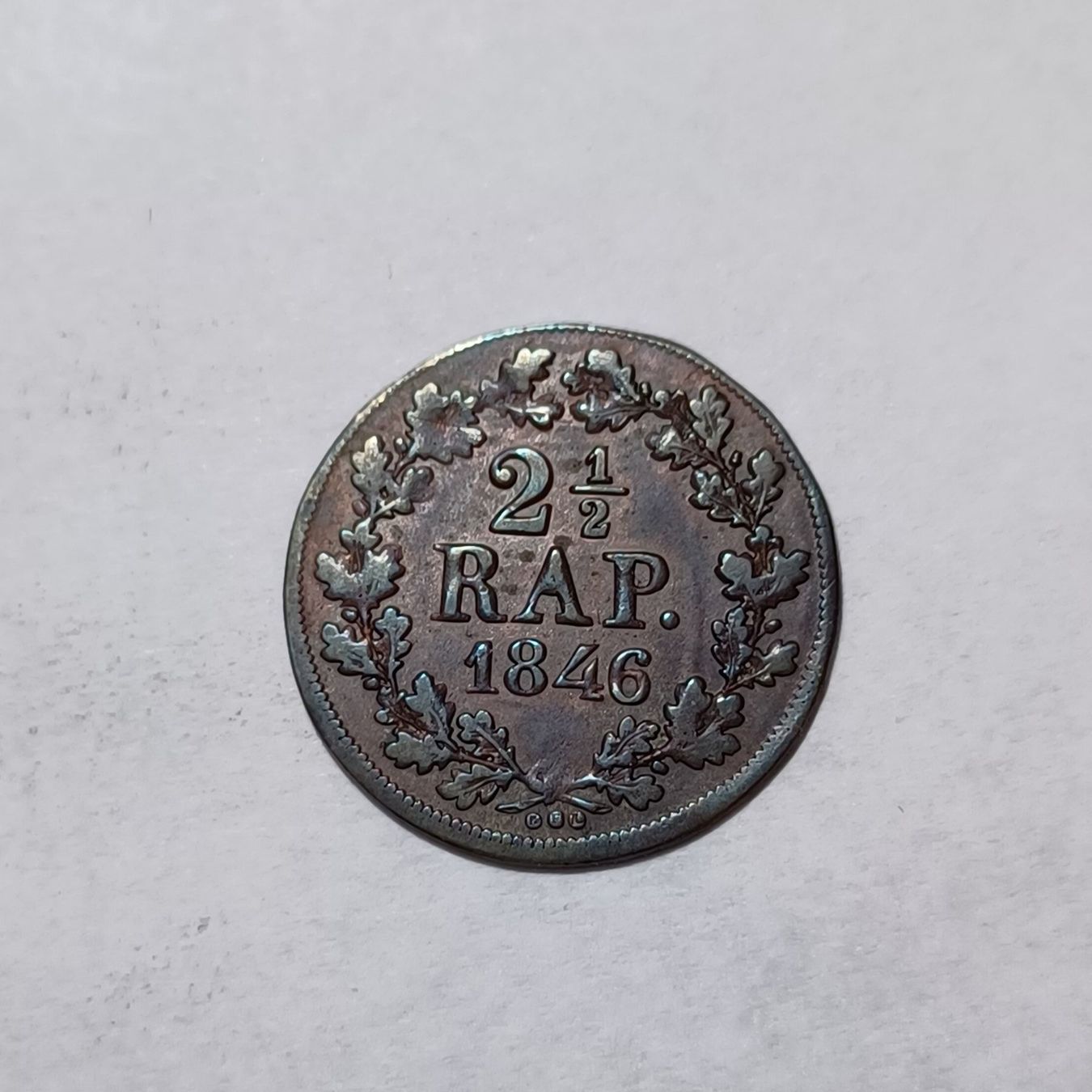 Tutti le monete: 2 1/2 Rappen 1846 Freiburg – Usato da Pfäffikon ZH venduto da Schweizer_Muenzen