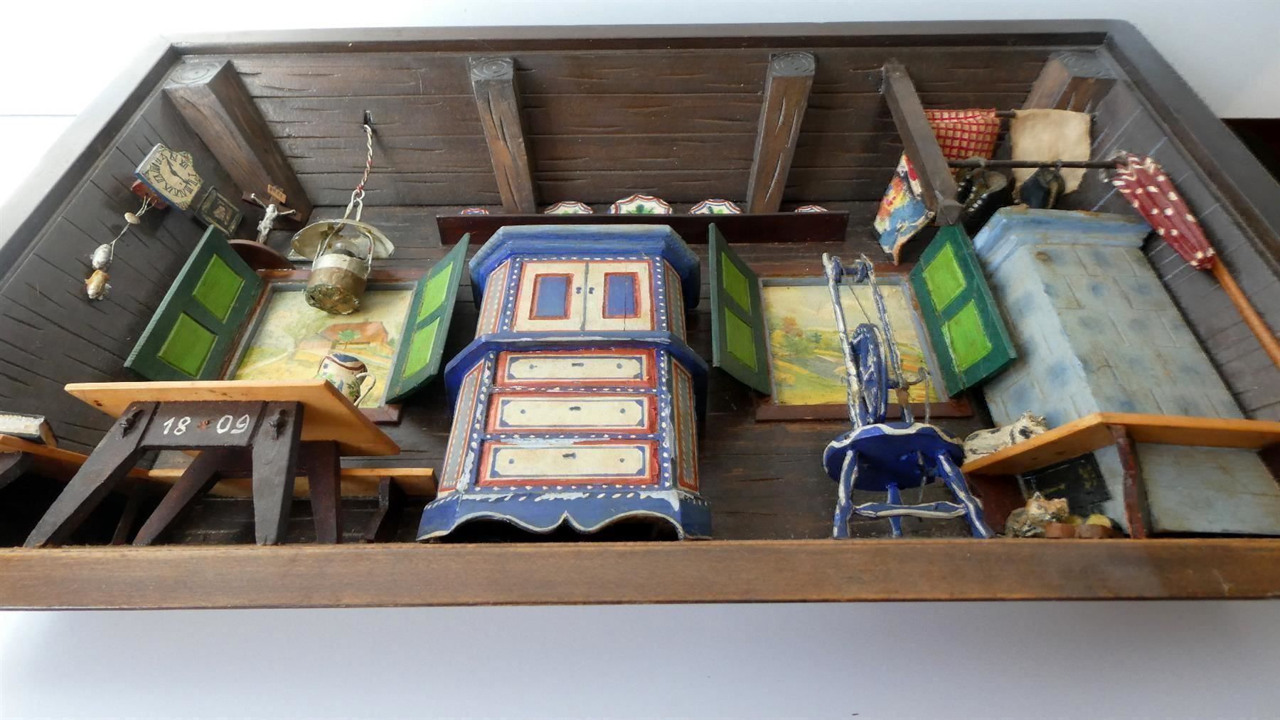 Kit di modellismo & Modellini statici: antike 3D Diorama Interior Schattenbox Bild Innenszene – Usato da Frauenfeld venduto da Astra13 1