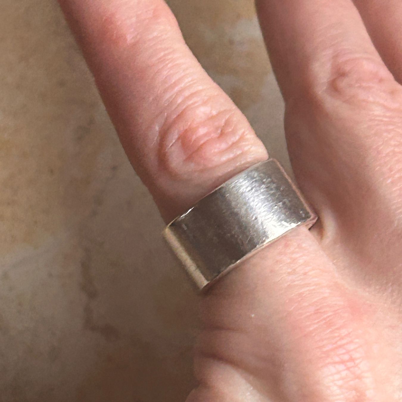 Anelli: Breiter Vintage Silber Ring, TIMELESS (52) – Usato da Basel venduto da bellespirit 4
