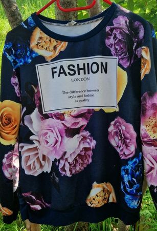 Sweat-shirt floral taille l