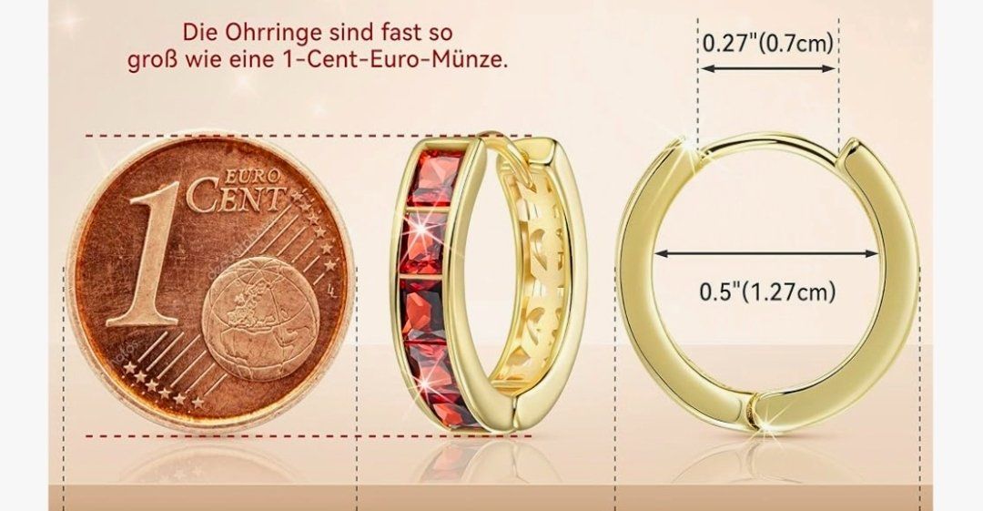 Orecchini pendenti & Orecchini a lobo: ohrringe vergoldet 14k – Nuovo e nell'imballaggio originale da Hemmental venduto da Schmuckstudio 1