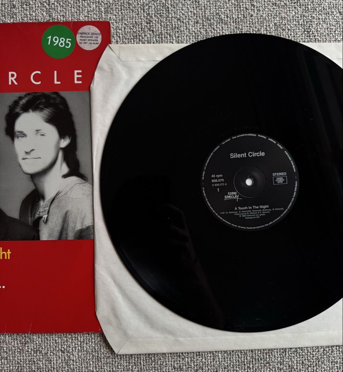 Dischi in vinile: Silent Circle - Touch In The Night - 12" Maxi - 80s – Usato da Rorbas venduto da BlackstarRecords 2