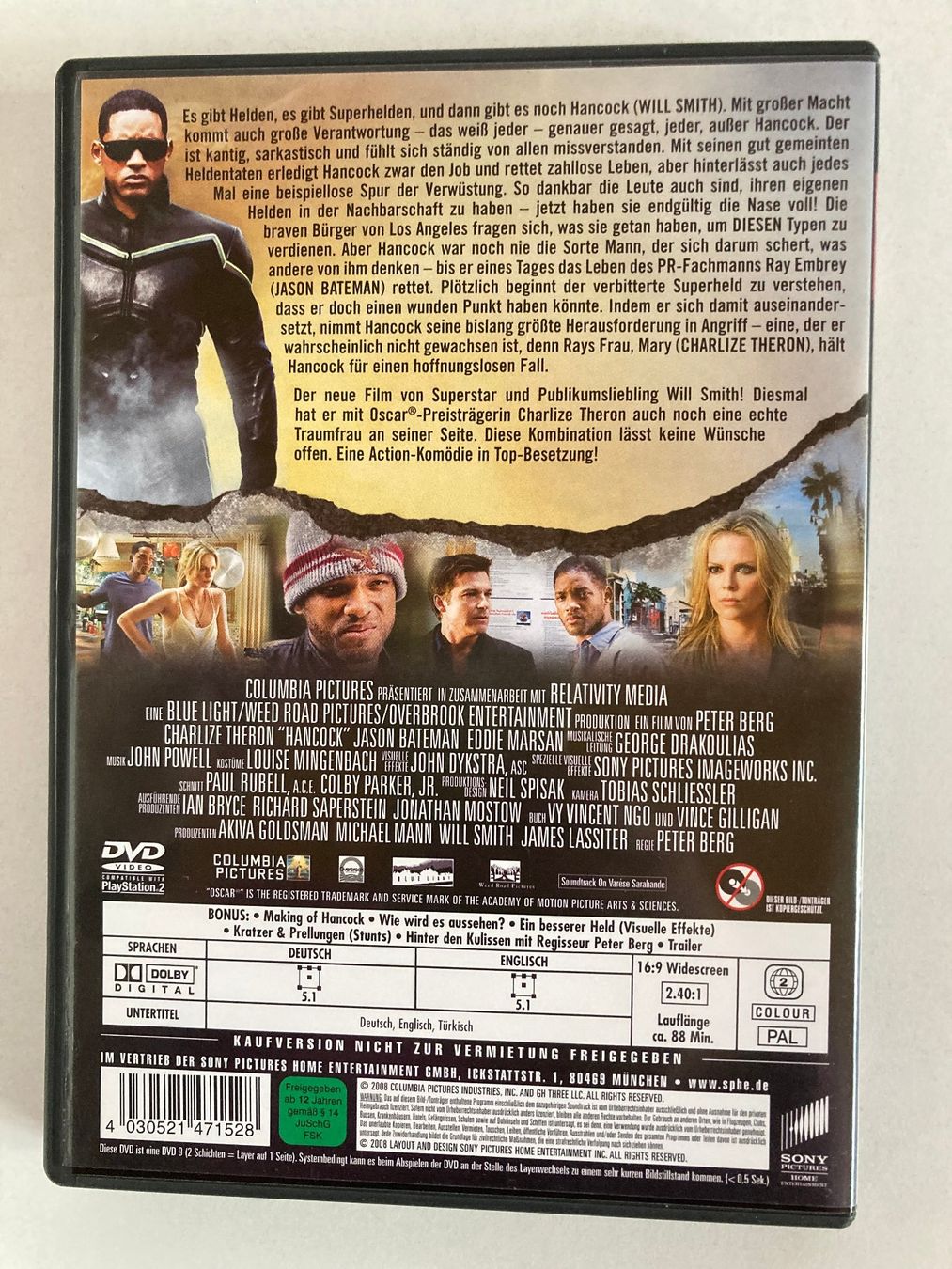 Tutti i DVDs: Hancock (DVD) - Will Smith – Usato da Burgdorf venduto da Andre990 2