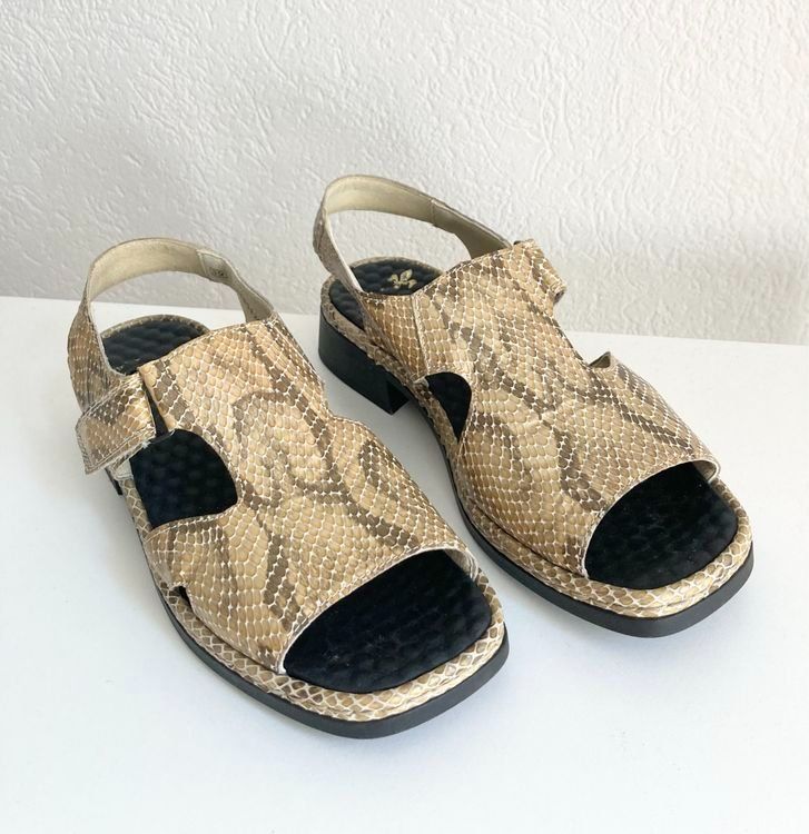 Rieker Damenschuhe: Rieker Sandalen Gr.39 Echtleder Schlangenlook – Gebraucht aus Zäziwil von 33qfmnx9