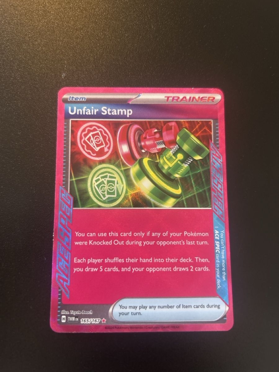 Pokémon Carte collezionabili: Unfair Stamp - 165/167 – Nuovo (secondo la descrizione) da Bern venduto da LucasK