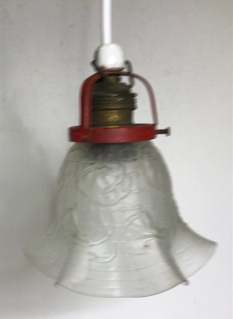 Lampade: Tulpenform Glas Lampenschirm 20er – Usato da Zürich venduto da gigimai67 4