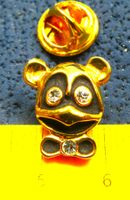 GOLDENER SCHMUCK-PIN MÜSLI MIT STEINEN BES.
