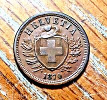 TOP 2 Rappen 1870 Wappen SELTEN !!!!!!!
