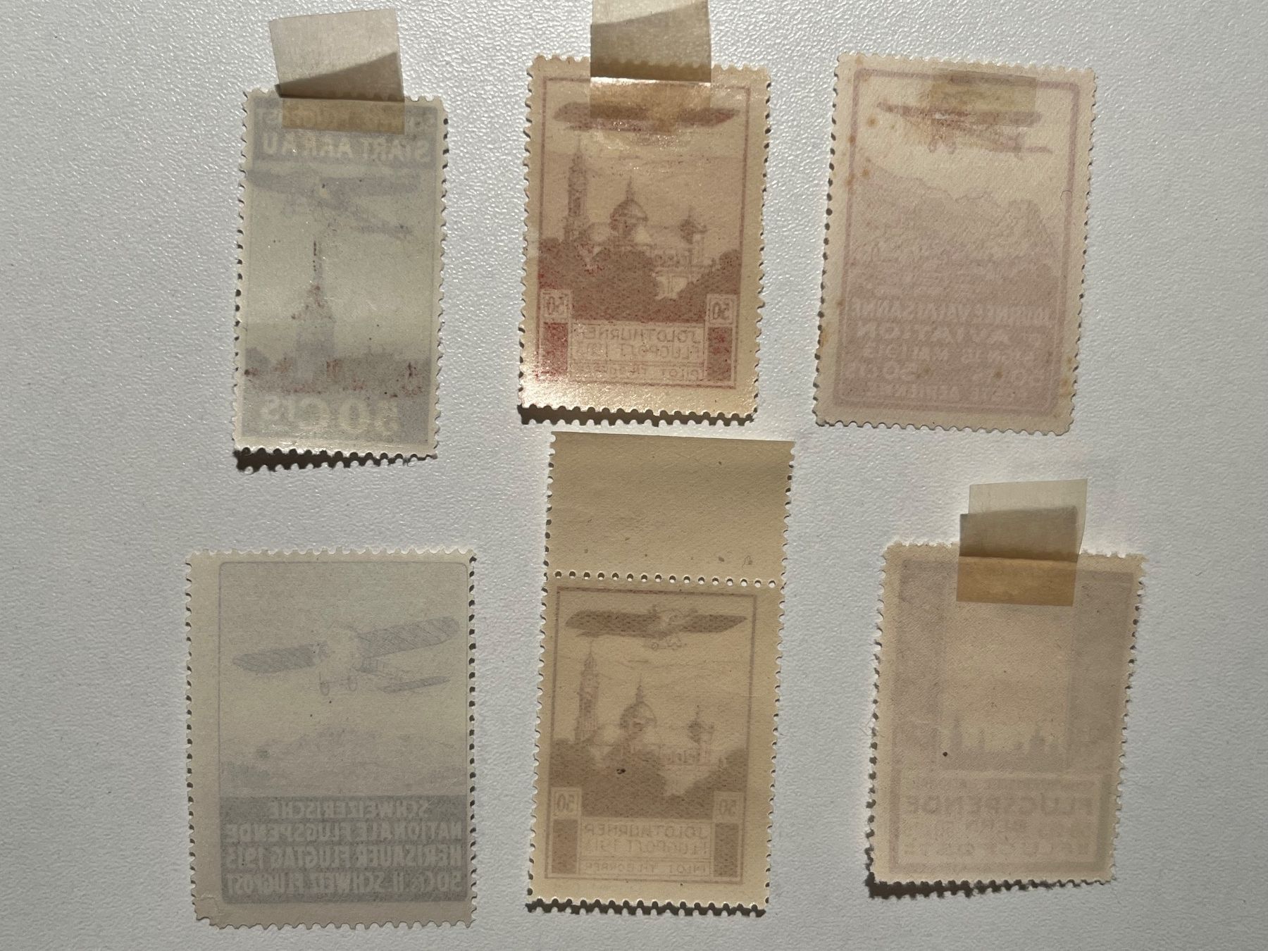 Tutti i francobolli: Diverse Vorläufer Flugpost Briefmarken 1913 und  Weitere – Nuovo (secondo la descrizione) da Wollerau venduto da Steffinho 7