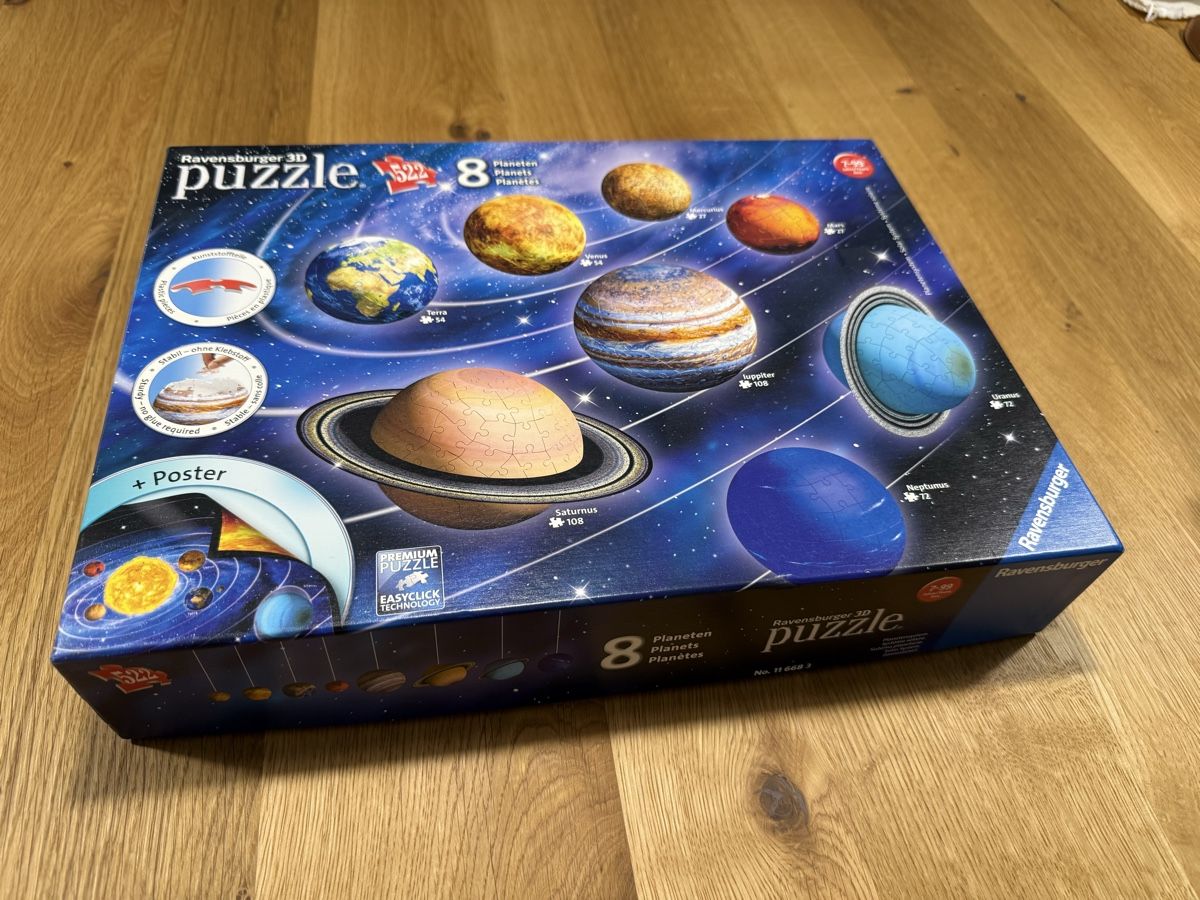 Ravensburger Puzzles: Ravensburger 3D Puzzle Sonnensystem 522 Teile – Gebraucht aus Wallisellen von FabianB 1