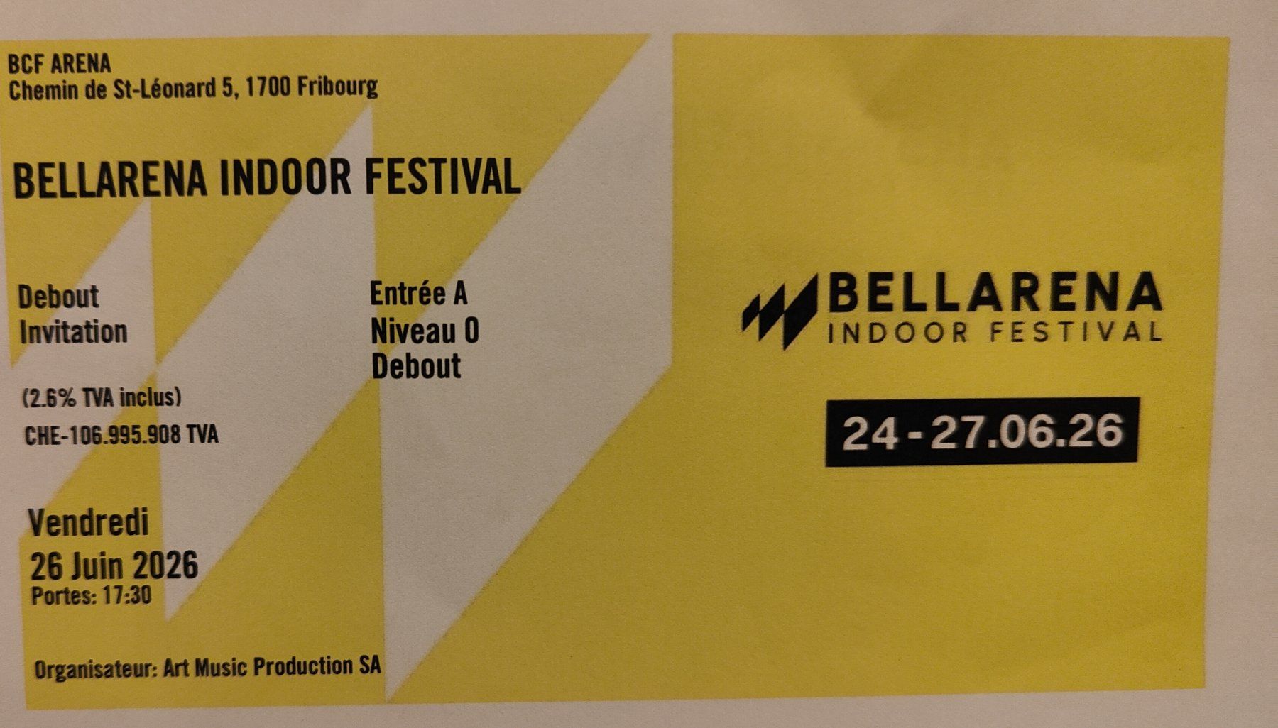Tickets: Billets Bellarena – Neu und originalverpackt aus Villars-sur-Glâne von speedygl 2