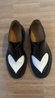 Loewe Leather Derby Shoes with Heart Details, Size 40