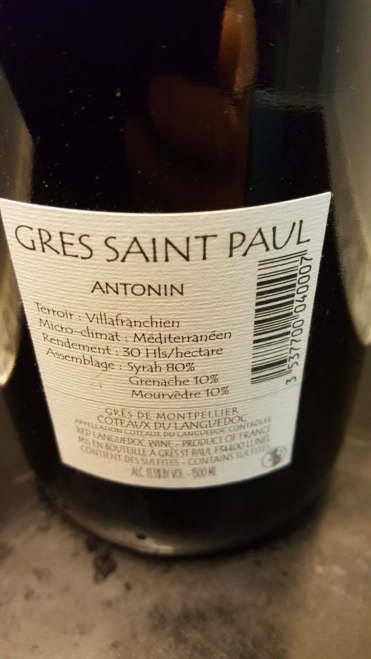 Vino: Gres Saint Paul 2004 Antonin Magnum 1.5l – Nuovo (secondo la descrizione) da Grenchen venduto da poggione 2