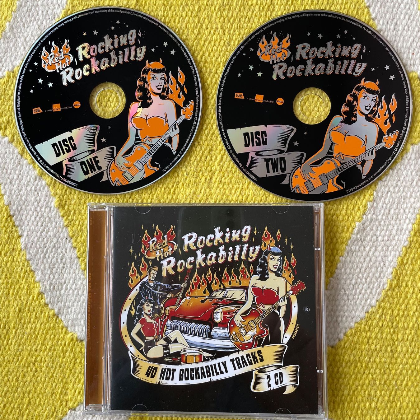CDs: ROCKING ROCKABILLY-2CD 40 HOT ROCKABILLY TRACKS – Gebraucht aus Rorschacherberg von CD-Roli