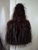 Sac en fausse fourrure brun