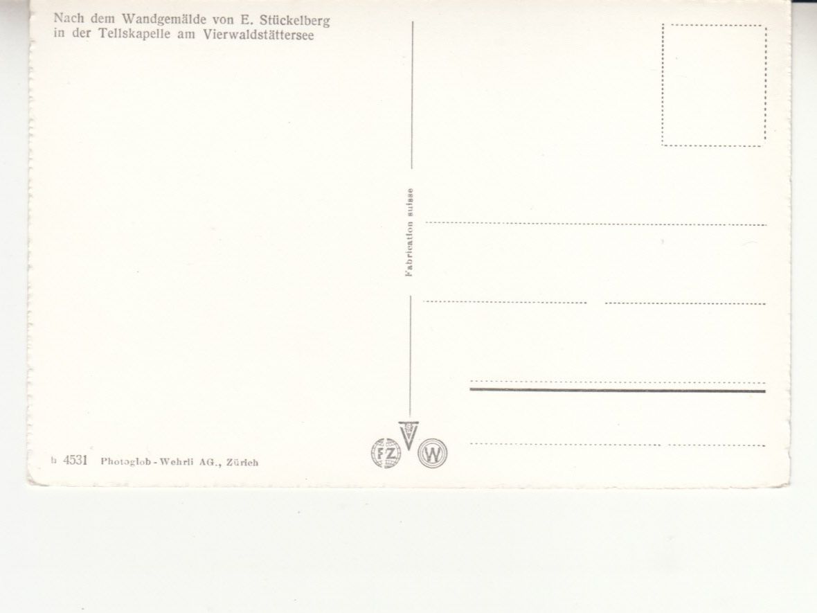 Cartoline postali: Tellskapelle ca. 1950 – Usato da Bürglen TG venduto da StampGraf 1
