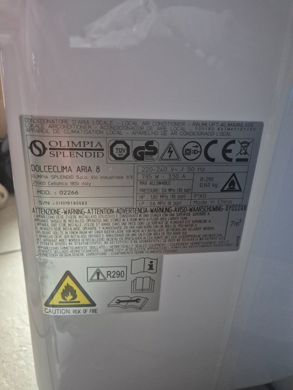 Condizionatori: Climatiseur mobile DOLCECLIMA Aria 8 – Nuovo (secondo la descrizione) da Essertes venduto da onezoneplay 9