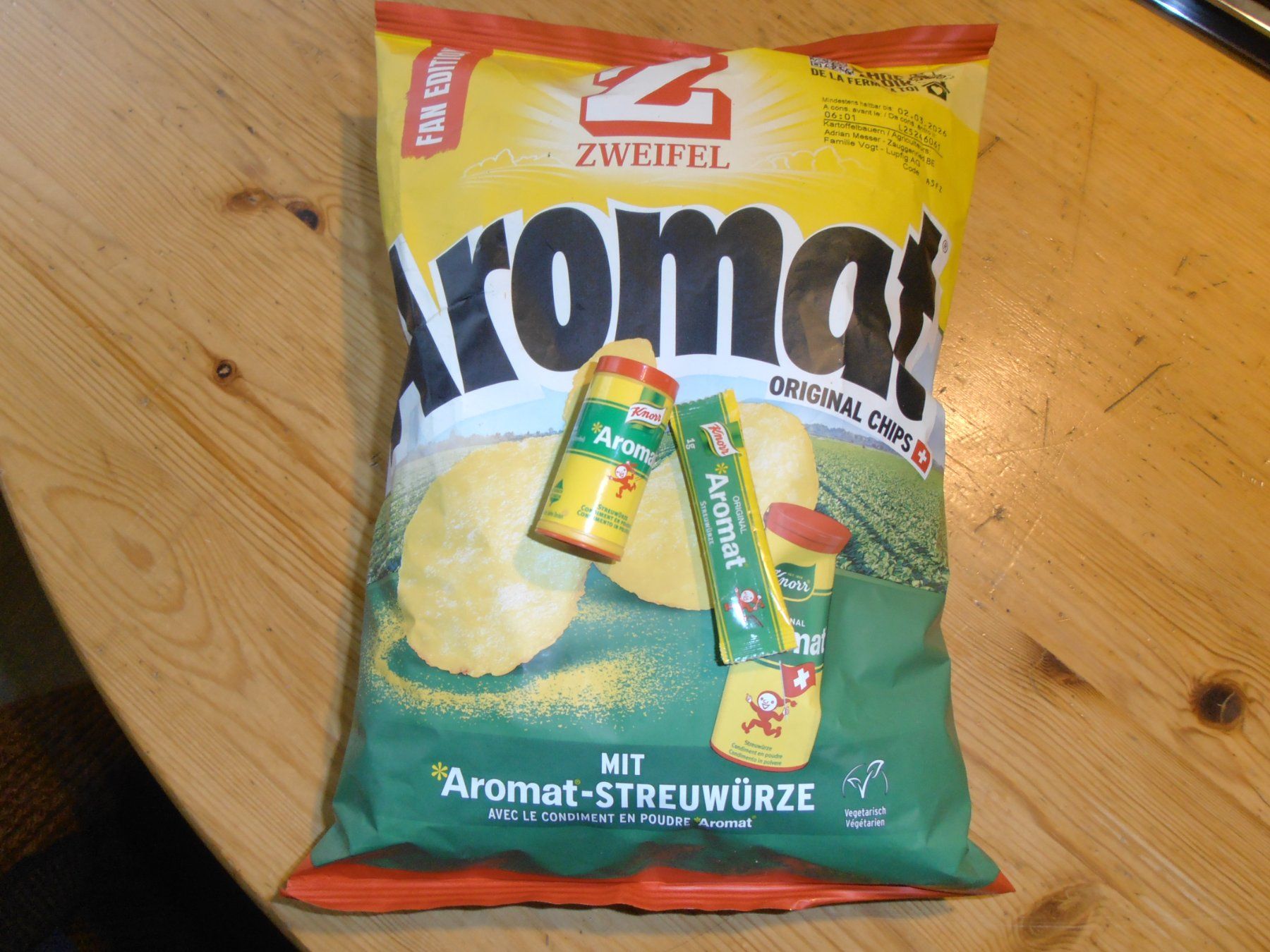 Zweifel Lebensmittel & Spezialitäten: Zweifel Aromat Chips – Neu und originalverpackt aus Müntschemier von galerieacht