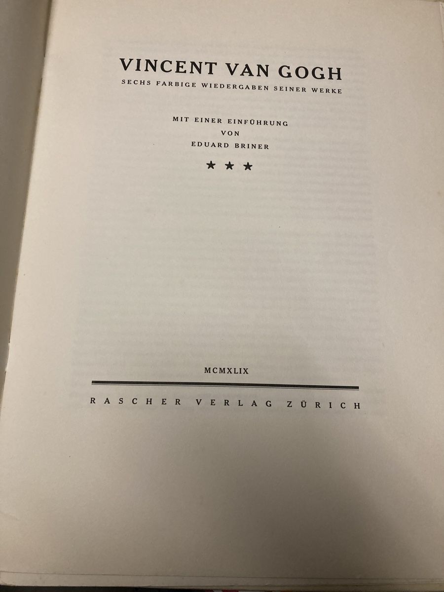 Libri: Vincent van Gogh - 3 farbige Wiedergaben – Usato da Wolfwil venduto da kreabea 1