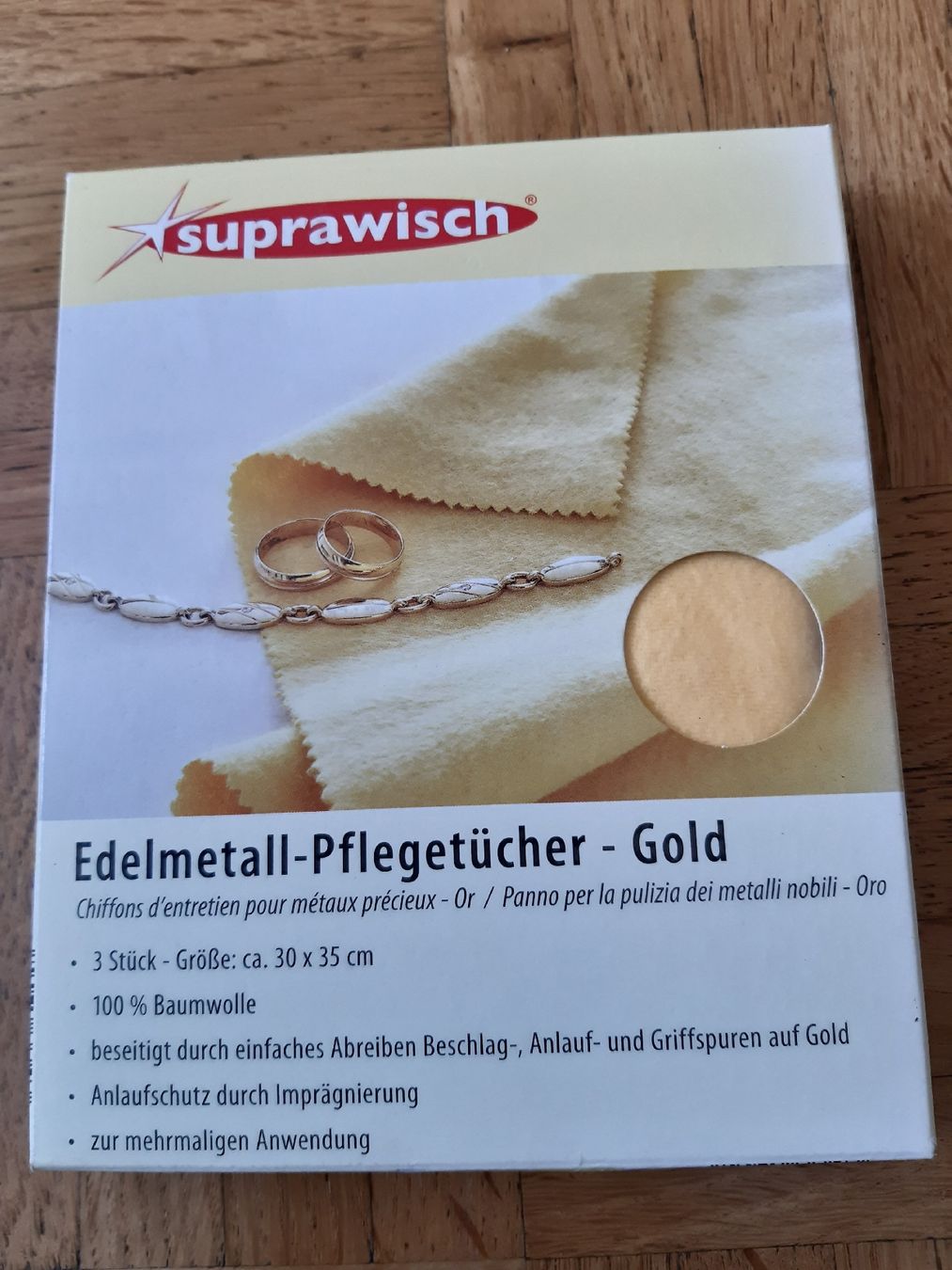 Prodotti per la cura: Edelmetall-Pflegetücher – Nuovo e nell'imballaggio originale da Aarau venduto da crissta