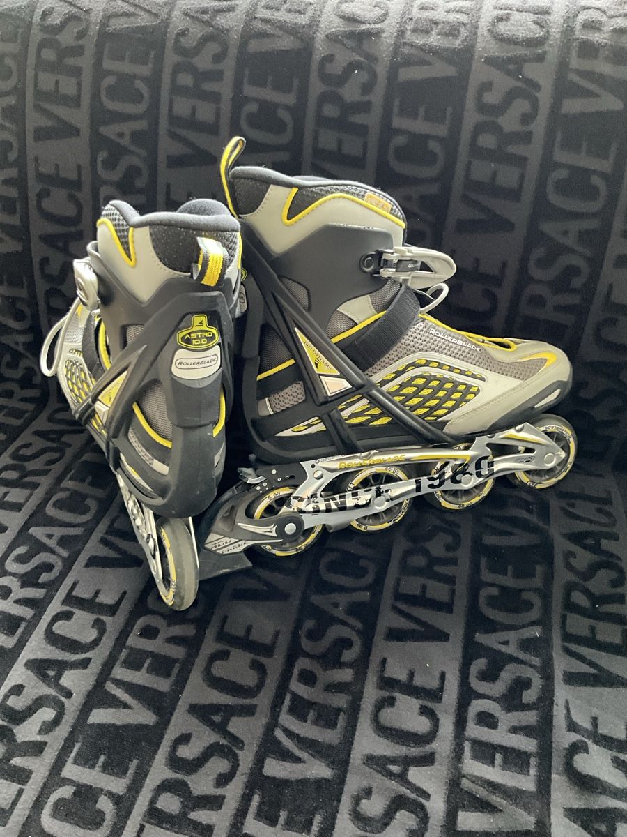 Pattini in linea & Pattini a rotelle: Inline Skates Rollerblade Grösse 43 Grau Gelb – Usato da Zürich venduto da thovala 2