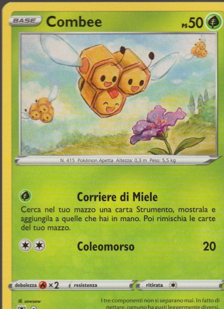 Pokémon Sammelbilder & Trading cards: TCG POKEMON Lucentezza Siderale ARS 011 / 189 COMBEE Italian – Neu (gemäss Beschreibung) aus Vezia von Aquarius_Age