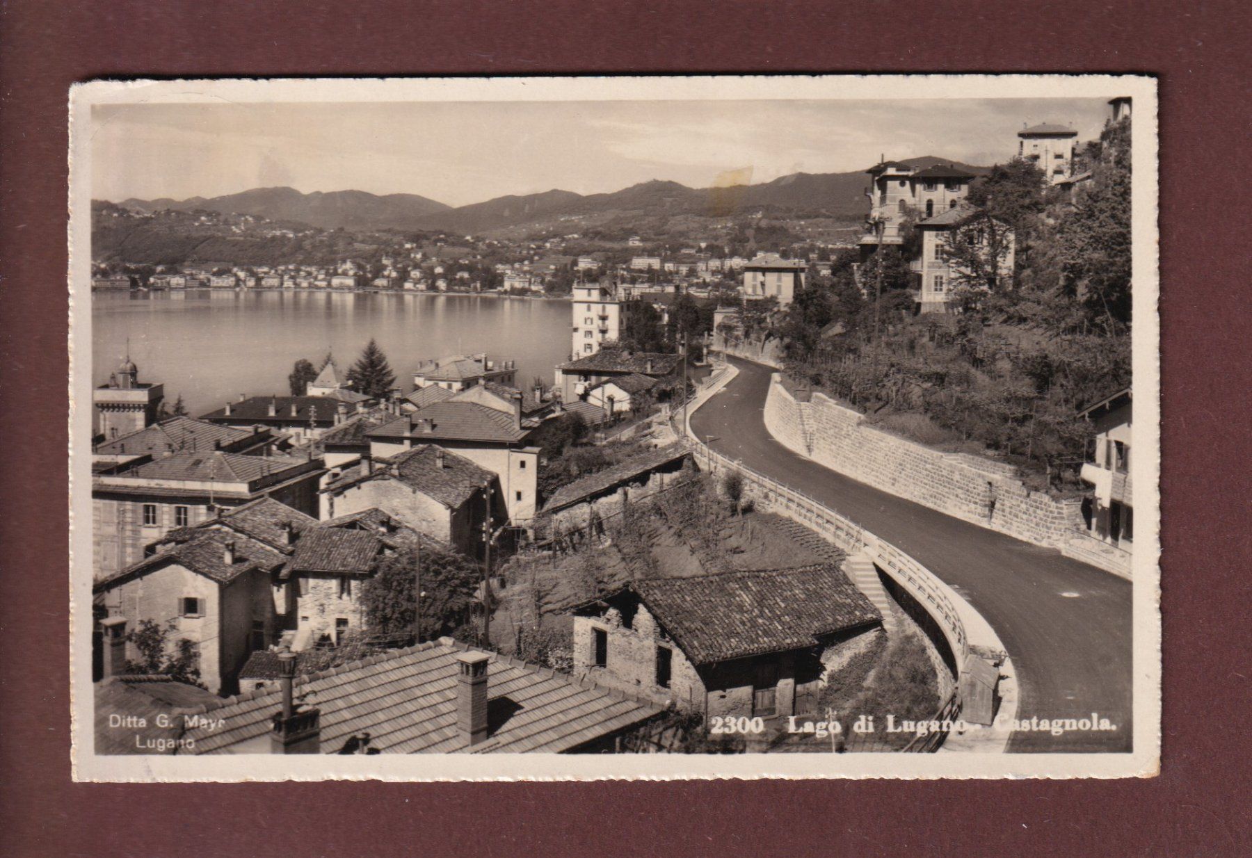 Cartoline postali: CASTAGNOLA - 1948 – Usato da Pully venduto da nicecards