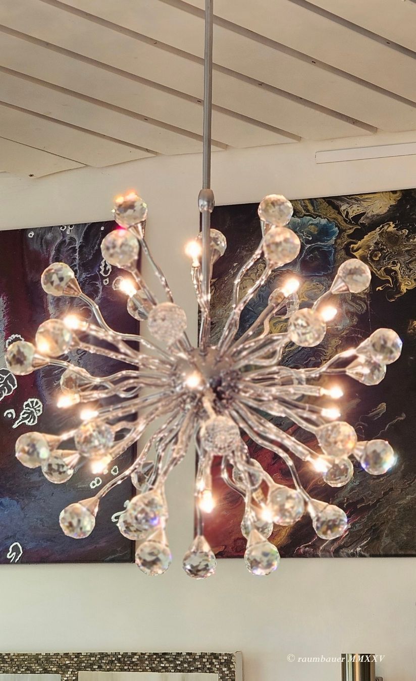 Kronleuchter & Deckenlampen: Moderne Lampe / Deckenlampe mit Kristallen, neuwertig – Gebraucht aus Kreuzlingen von Schomi5