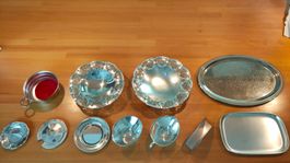 Durchbruch-Schalen Quist versilbert Servier-Set 11teilig