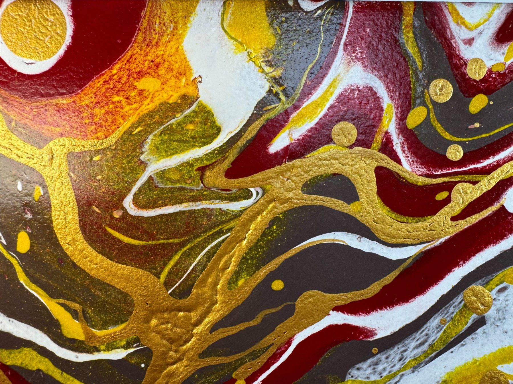 Dipinti: Acryl-Flüssigmalerei, quadratisch – Usato da Schlieren venduto da MayaSheng1983 1